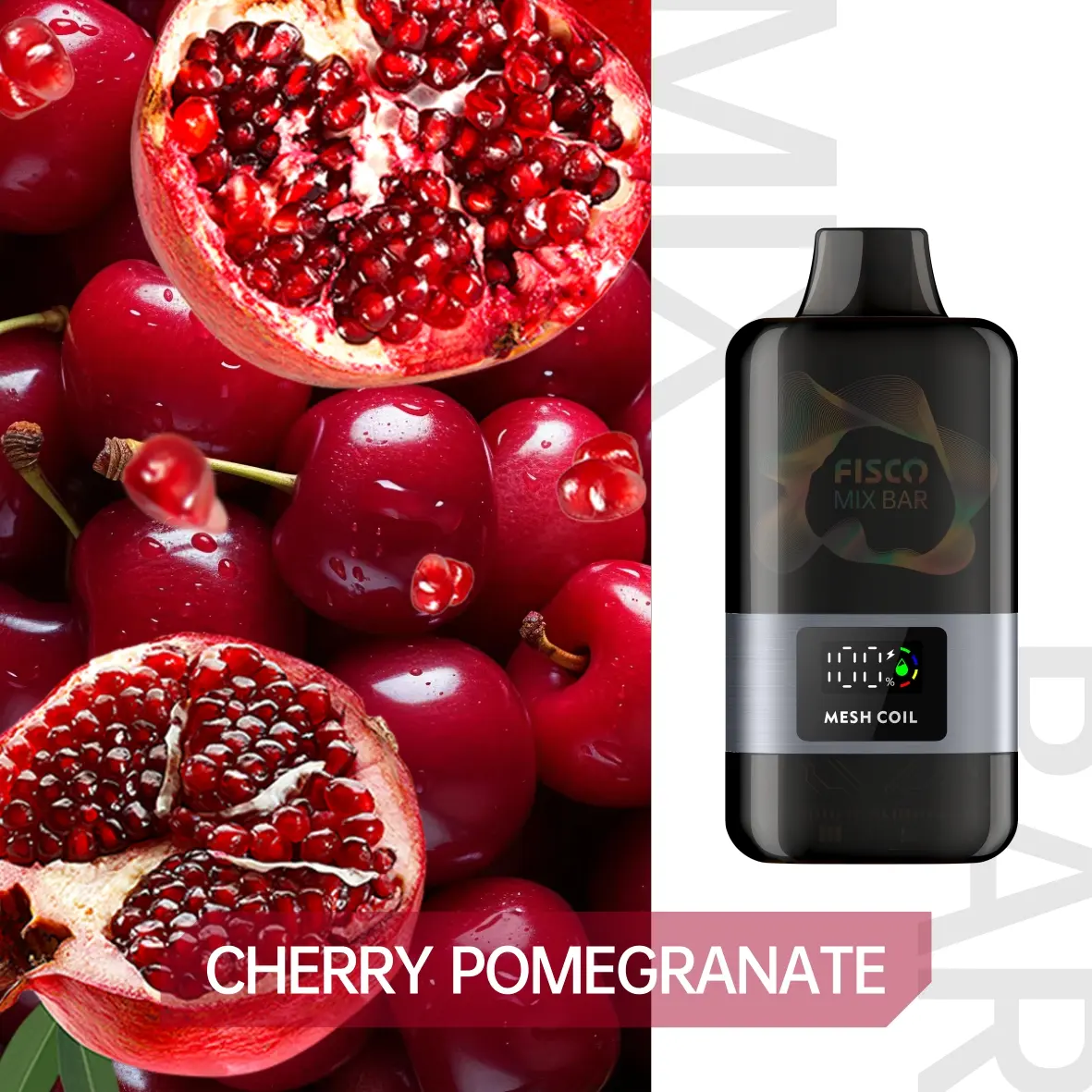 FISCO Mix Bar 12000 CHERRY POMEGRANATE