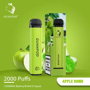 GUNNPOD APPLE BOMB 2000 PUFFS