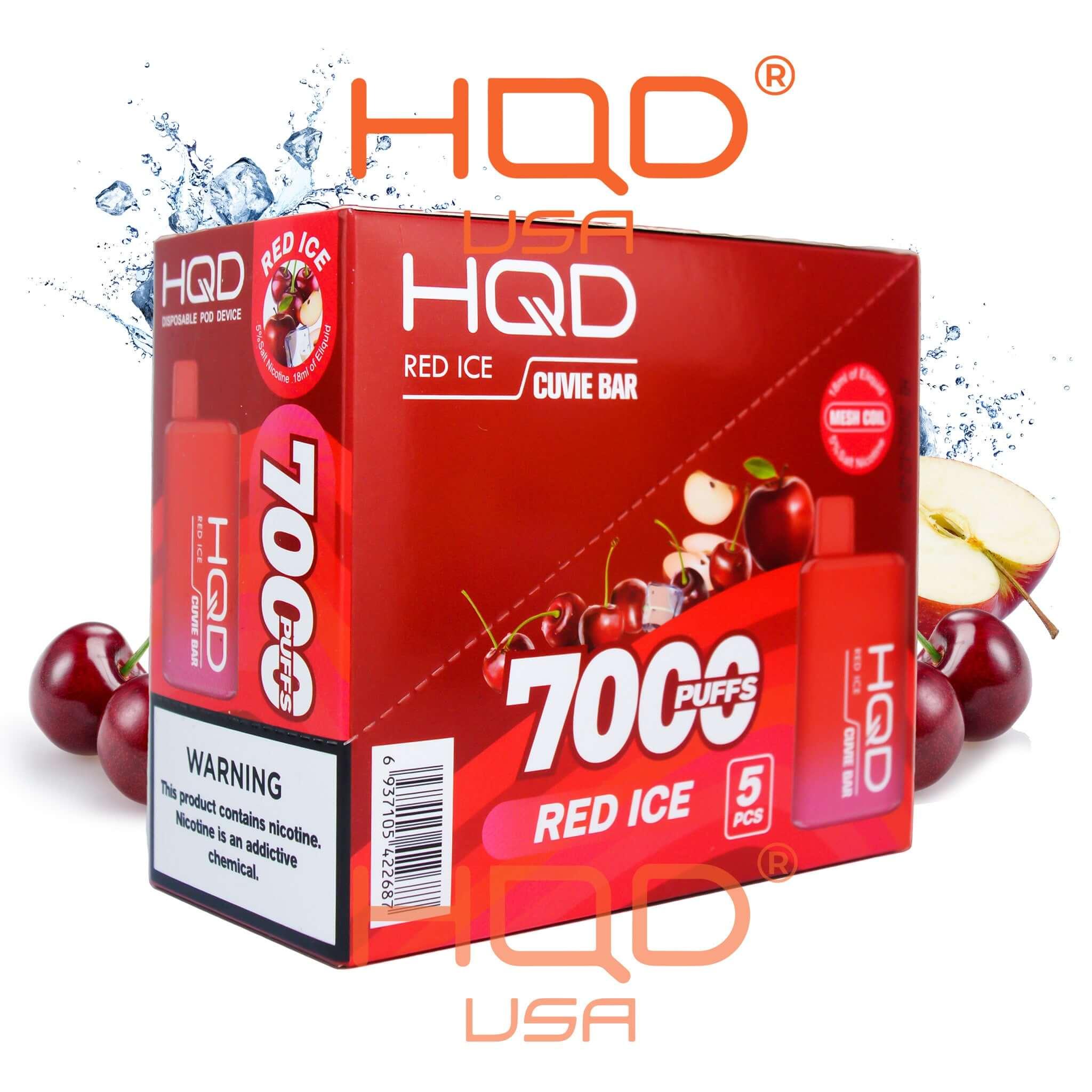 HQD Cuvie Bar 7000 Disposable Vape 5 Pack