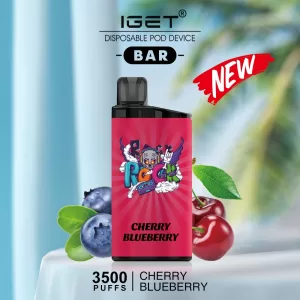 IGET BAR CHERRY BLUEBERRY – 3500 PUFFS