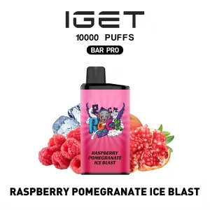 IGET Bar Pro 10000 Puffs Raspberry Pomegranate Ice Blast — Disposable Vape Australia