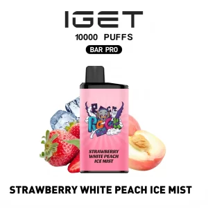 IGET Bar Pro 10000 Puffs Strawberry White Peach Ice Mist — Disposable Vape Australia