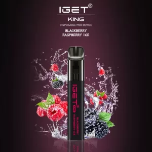 IGET KING BLACKBERRY RASPBERRY ICE – 2600 PUFFS