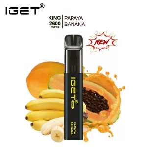 IGET KING PAPAYA BANANA – 2600 PUFFS