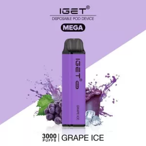 IGET MEGA GRAPE ICE – 3000 PUFFS