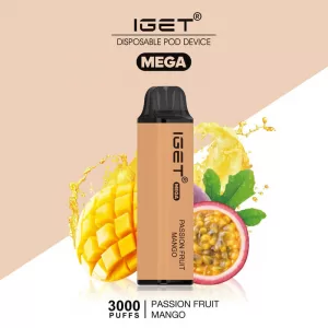 IGET MEGA PASSION FRUIT MANGO – 3000 PUFFS