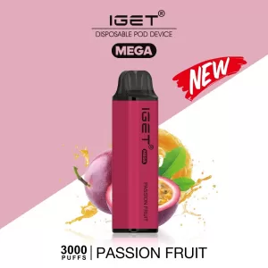 IGET MEGA PASSIONFRUIT – 3000 PUFFS