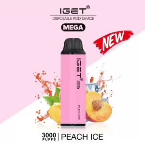 IGET MEGA PEACH ICE – 3000 PUFFS