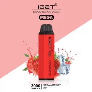 IGET MEGA STRAWBERRY ICE – 3000 PUFFS
