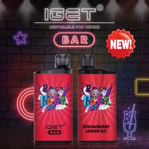 IGET STRAWBERRY LEMON ICE- 3500 PUFFS