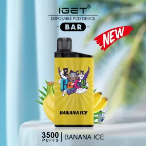 IGET BAR BANANA ICE – 3500 PUFFS