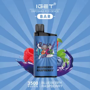 IGET BLUEBERRY RASPBERRY ICE – 3500 PUFFS