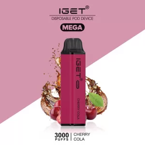 IGET MEGA CHERRY COLA – 3000 PUFFS