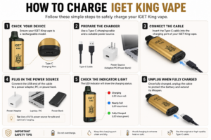How to Charge IGET King Vape